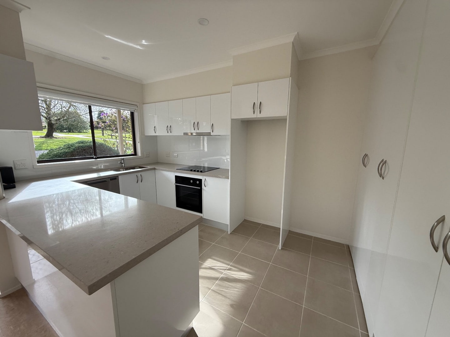 Clean kitchen prepared for property handover